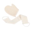 BIUDECO 1 Set Exfoliating Shower Gloves Dual Sided Body Scrubber