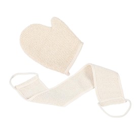 BIUDECO 1 Set Exfoliating Shower Gloves Dual Sided Body Scrubber with Sisal for Exfoliation and Gentle Cleansing for Smooth Skin and Improved Appearance for Bath and Shower Use