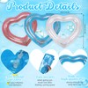 3 Pieces Inflatable Heart Pool Float, 47.3 x 39.4 Inch