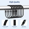 Bathway Shower Curtain Rings, Bathway Shower Curtain Hooks, Black Shower