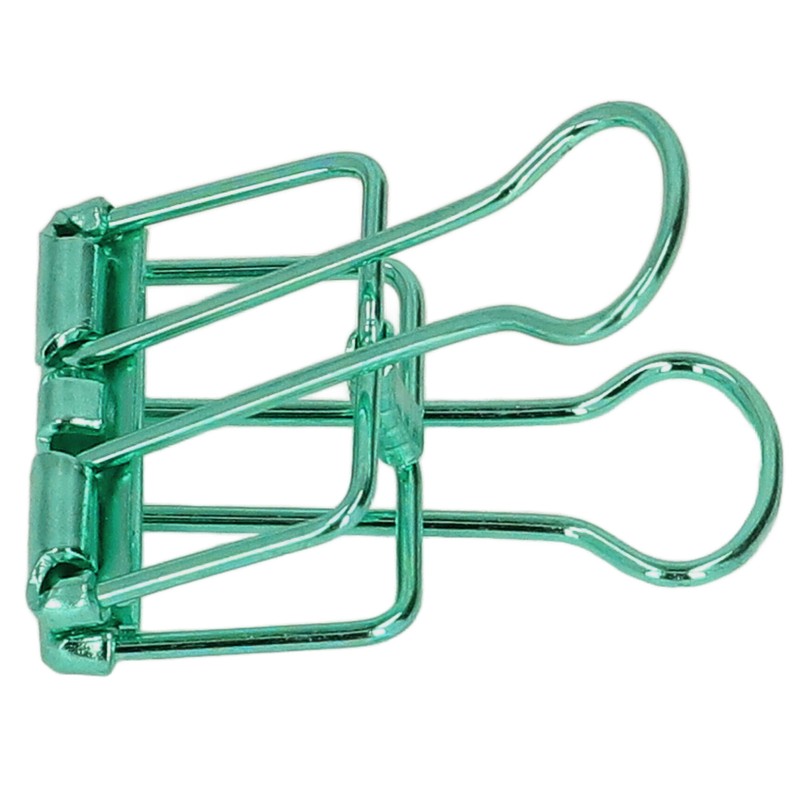 19mm 80pcs Binder Clips Strong Clamping Force Metal Hollow Tail