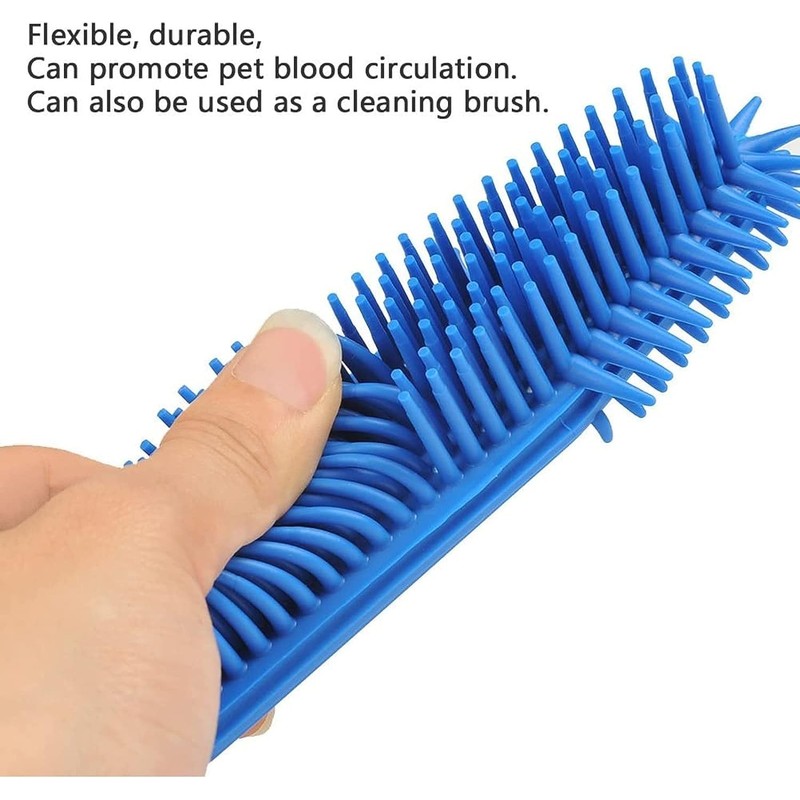 SDMAX Rubber Pet Hair Hand Brush Furniture Floor Sweeper, Gentle
