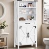 DWVO 58" Tall Storage Cabinet Bathroom Storage Cabinet with Doors
