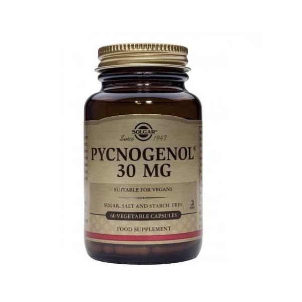 Solgar Pycnogenol 30mg 60 Vegetable Capsules