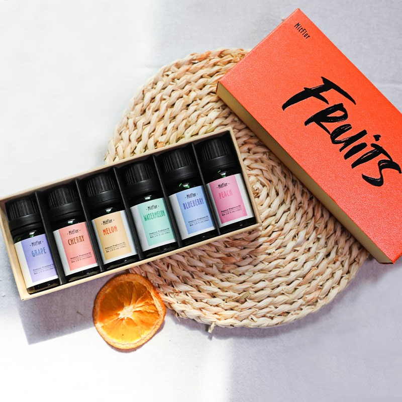 Fragrance Oil, MitFlor Premium Fruit Essential Oils Set, Fruity Scents