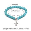 SBI Jewelry Turtle Animal Charm Bracelets for Women Turquoise Beads