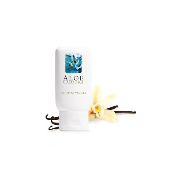Aloe Cadabra Organic Flavored Personal Lubricant, Natural, Lube for Couples Pleasure, for Wonen & Men, Tahitian Vanilla, 2.5oz (Pack of 3)