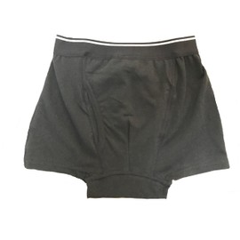 Bedwetting Bye-bye Boxer Shorts with Padded Pocket (Pads Sold Separately), black
