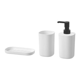 IKEA STORAVAN 3-piece bathroom set, white