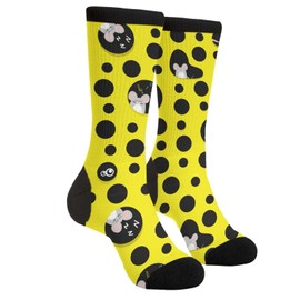 JIEKENMO Cheese Lovers Food Rat Mouse 3d Animal Casual Unisex Novelty Fun Crew Socks Fashion Comfortable Men And Women Crazy Dress Socks
