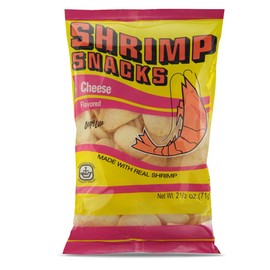 Marco Polo Shrimp Snacks Cheese Flavor, Net Wt: 2.5oz(71g) 3 Pack