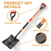 HIGHLIGHT Sifting Shovel, Heavy Duty Metal Sand Sifter for Beach,
