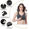 WANAYOU Women's Zip Front Sports Bra Wireless Post-Surgery Bra Active