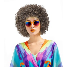 Traqur Short Curly Wig for Women,Karen,Ice Spice Wig,Fun Wigs,Pelucas De Mujer (Light Brown)