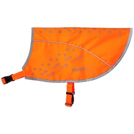 alcott Visibility Dog Vest with Reflective Trim, Medium, Neon Orange