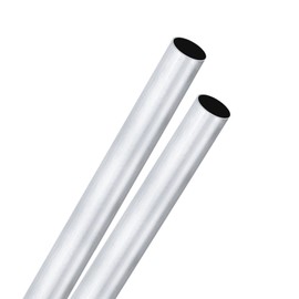 M METERXITY 2-Pack 300mm 6063 Aluminum Round Tube, 13mm ID 15mm OD Seamless Aluminum Tubing for Construction/Machining/DIY Crafting, Metal Straight Pipe [0.51"x0.59"x12"]