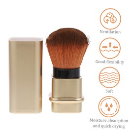 Baluue Retractable Blush Brush for Powder Foundation Multi-functional Makeup Tool for Professional and Home Use for Dusting and Blending Fashionable Design