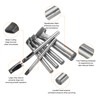 HARFINGTON 9pcs Oval Hole Punch Set 2mm Leather Hollow Cutter