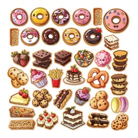 Pack 40 Pcs Funny Chocolate Stickers for Cars Laptop Truck Van Water Bottles Traveling Bags Cute Bumper Stickers Outdoor Indoor Removable Waterproof Vinyl Decals Home Accessories