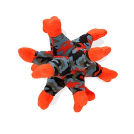 Qonline Dog Chew Squeaky Toys, Dog Teeth Cleaning Toy, Tug of War, Stuffed Jack Bone Toy with Squeakers, Durable Interactive Toy for Small Medium Large Dogs,Red