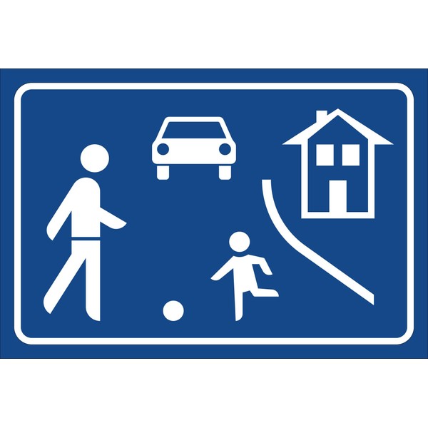 Melis Protector Workshop Sticker Sign Traffic Solid Area S00040 050