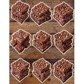 Unbranded Brownies Die Cut Vinyl Stickers Set Scrapbooking Laptop Waterbottle