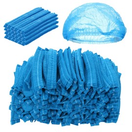 CHEF ROYALE 200x Disposable Hair Nets – Premium Non-Woven Hair Covers for Women & Men | Hygienic Mob Caps for Catering, Kitchen, Salon, Sleeping & Medical Use | Breathable Elastic Clip Caps