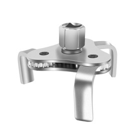 GZZTORES Llave universal ajustable de filtro de aceite, acero al carbono, diseño de 3 mandíbulas, rango de 2.5-4.5 pulgadas, adecuada para coches, camiones, motocicletas, cortacésped