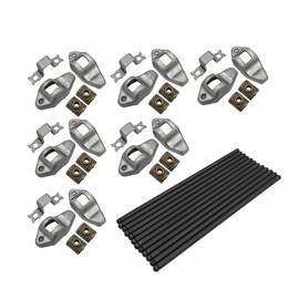 UINIEBOOM 9.638" Pushrods Rockers Arms Kit Compatible with Jeep Wrangler Grand Cherokee 242ci 4.0L 1987-2006