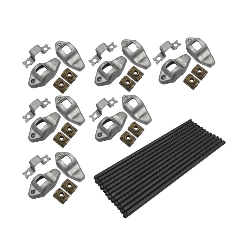 UINIEBOOM 9.638" Pushrods Rockers Arms Kit Compatible with Jeep Wrangler