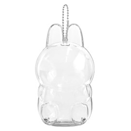 Schutzhülle Display Case für Monsters Puppen Sitzhaltung Transparente Vitrine mit Schlüsselanhänger