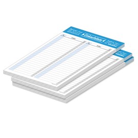PRICARO Typo Shopping List Blue A5 Pack of 3