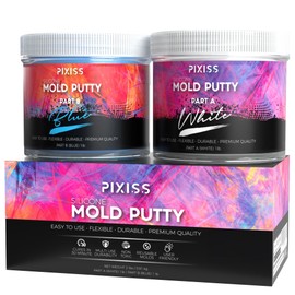 Moldable Putty (2 lbs) Silicone Mold Making Kit - A:B Mold Putty for Creating Casting Molds for Soap Making Supplies, Jewelry Making, Sculpting and More