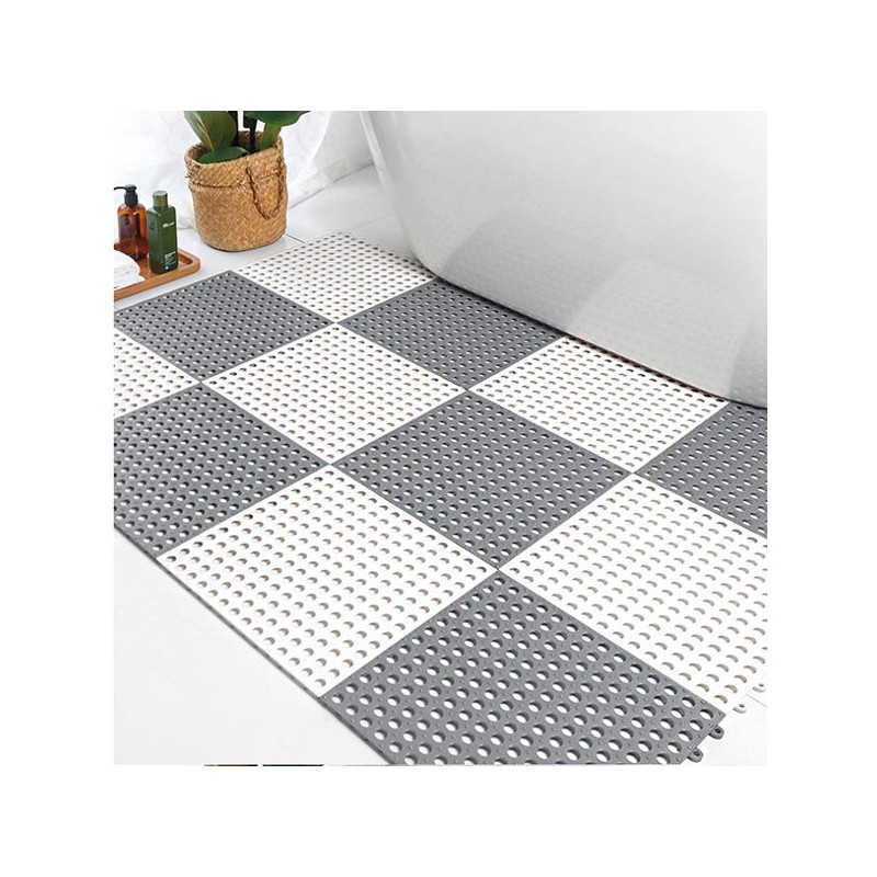 Non-Slip PVC Interlocking Floor Mat for Bathroom Shower Pool Hotel