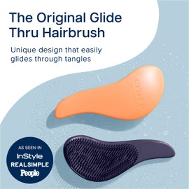 Crave Naturals Glide Thru Detangling Hair Brush for Adults & Kids Hair Detangler Brush for Natural, Curly, Straight, Wet or Dry Hair Hairbrush for Men & Women 1 Pack Coral