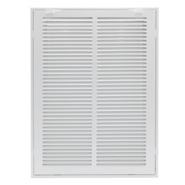 Howeall 14"W x 20"H [Duct Opening Size] Steel Return Air Filter Grille - Removable Face/Door for 1 inch Filters -HVAC Vent Cover Grill - White [Outer Dimensions: 16 5/8"W X 22 5/8"H]