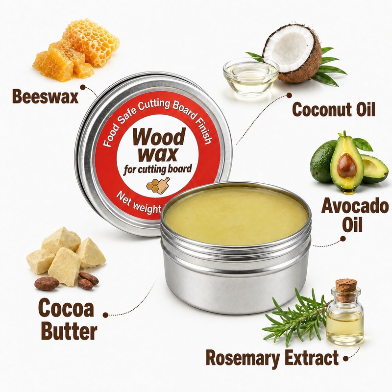 Cutting Board Wax Food Grade Mineral Oil Beeswax - Wood