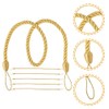 FOMIYES Curtain Tiebacks 6pcs Modern Decorative Rope Window Curtain Holdbacks
