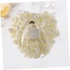 jojofuny Elegant Heart Shape Ring Pillow Wedding Holder Reusable for