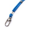 trage.band® Short Adjustable Wrist Strap with Carabiner Hook Blue