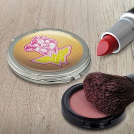 Wonder Woman 80th Pink Power Compact Travel Purse Handbag Makeup Mirror