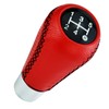 Temzzer 5 Speed Gear Knob Leather Car Shift Knob Transmission