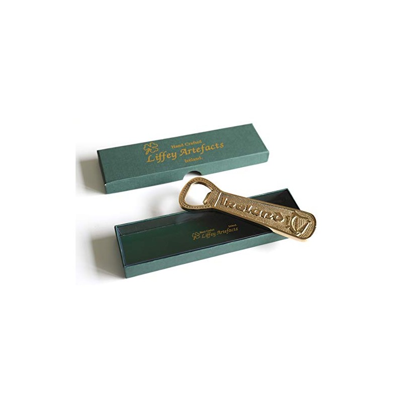 Bottle Opener Two-Sided Ireland Harp Design 5" x 1 1/2"