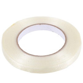 INFINAUTO Tarpaulin Repair Tape, 0.47" x164.04ft Truck RV Car Tape Leak-Proof Tent Awning Tape Tear Resistant Fiberglass Clear, 1 Pc