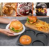Webake 5" Large Hamburger Bun Pan, Nonstick Bun Pans for