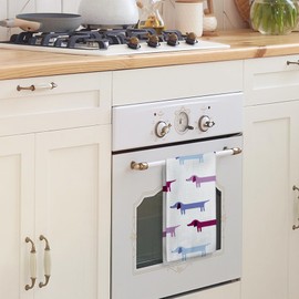 Tzhim Dog Gifts Decorative Kitchen Towels, Blue Weiners Hand Towels for Bathroom, Dachshund Dish Towels Dishcloths Tea Towels for Kitchen, Gifts for Dachshund Lovers Kitchen Bathroom Decor, 16x24in