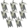 Commercial Refrigerator Shelf Support Clips – Stainless Steel Square-Rail Brackets