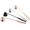 Dwuww Gold Metal Candle Snuffer Wick Snuffer with Long Handle