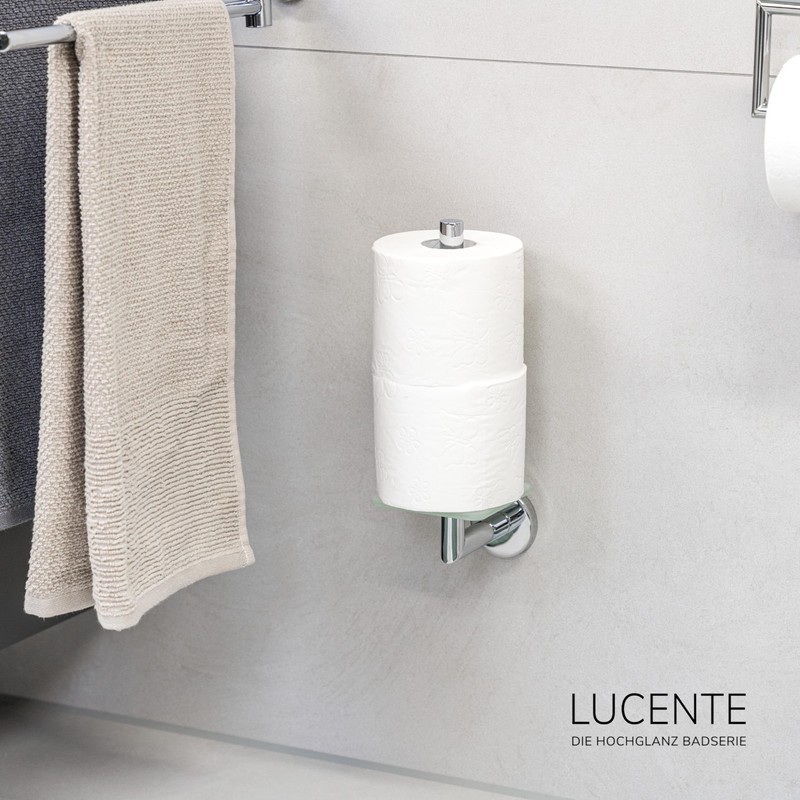 bremermann Lucente Bathroom Series Replacement Toilet Roll Holder Chrome-Plated Stainless