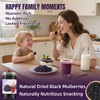 Dried Black Mulberries 8.8oz(250g),245-250 Per Jar,Natural Wild Black Mulberry,Top Grade